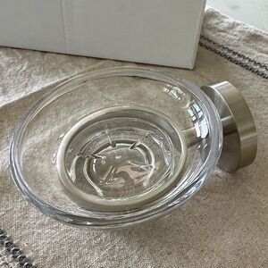 Grohe Glass Soap Dish with Silver Holder